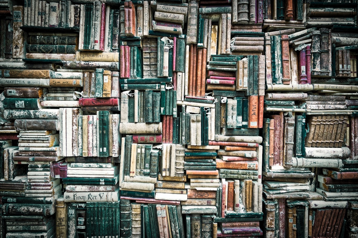 Stack of colorful books